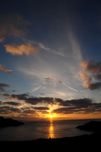 Struble Head t sunset